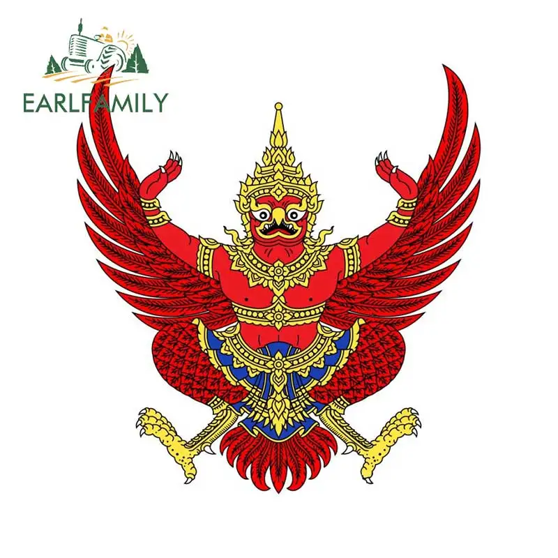 EARLFAMILY 13 см x 11 автостайлинг Королевский герб Тайланд Флаг Патчи Наклейки на
