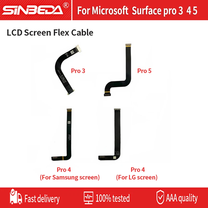 

Оригинальный ЖК-экран гибкий кабель соединители Замена для Microsoft Surface Pro 3 pro 4 LCD гибкий кабель для Pro 5 кабель дисплея