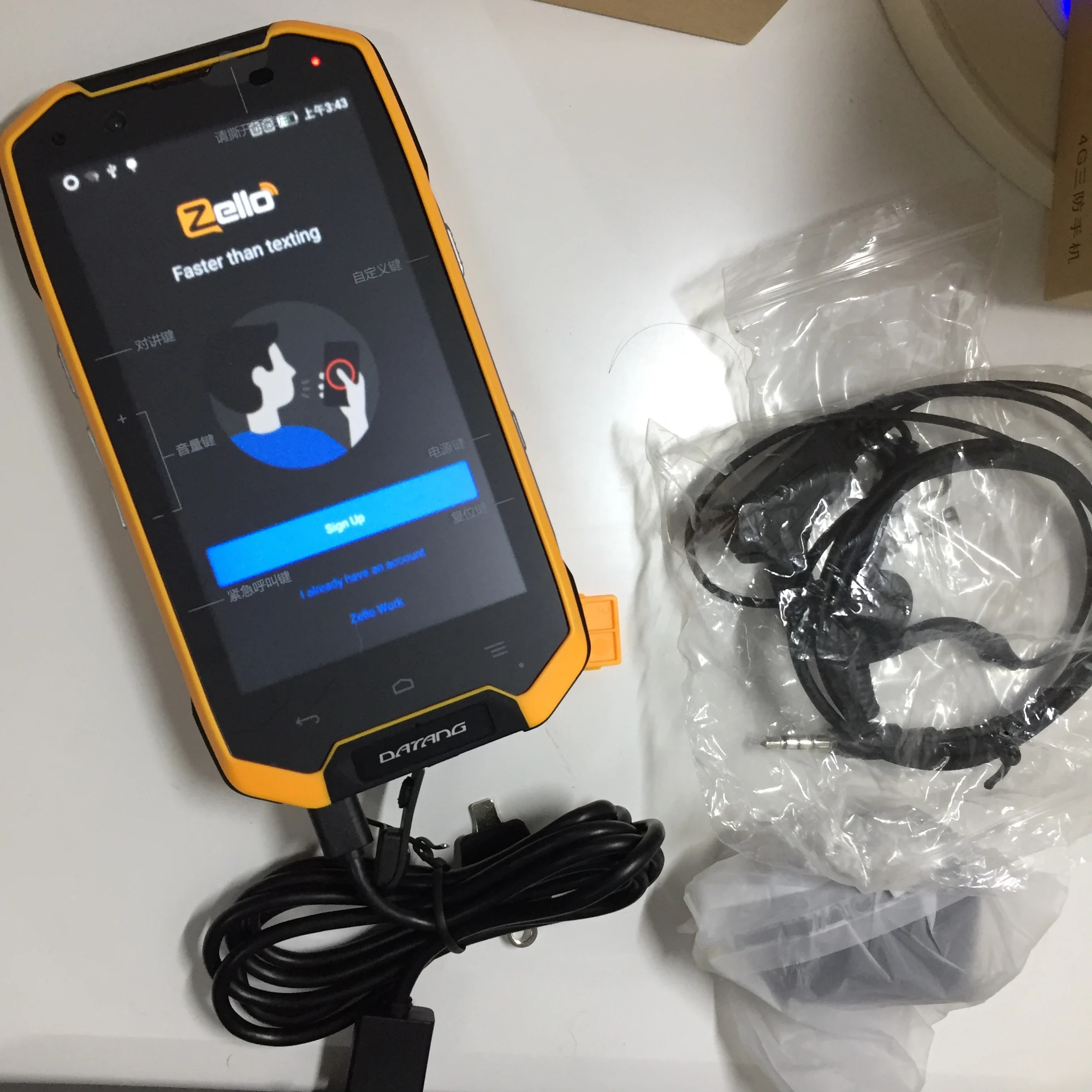 Рация Zello Android 4G SIM Wi-Fi две кнопки PTT GPS камера bluetooth IP68 POC | Мобильные телефоны и