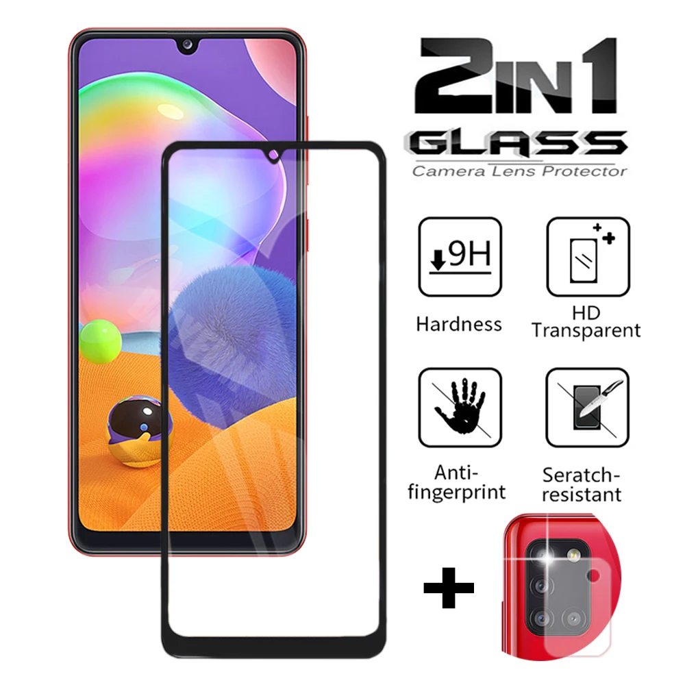 

2в1 Защитное стекло для Samsung Galaxy M01 M10 M11 M20 M21 для Samsung M30 M30s M31 M51M31s