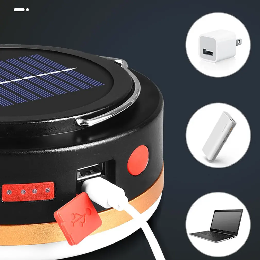 Solar Bulb Light Usb Charging Led Camping Household Emergency Outdoor Waterproof Electronic Display |