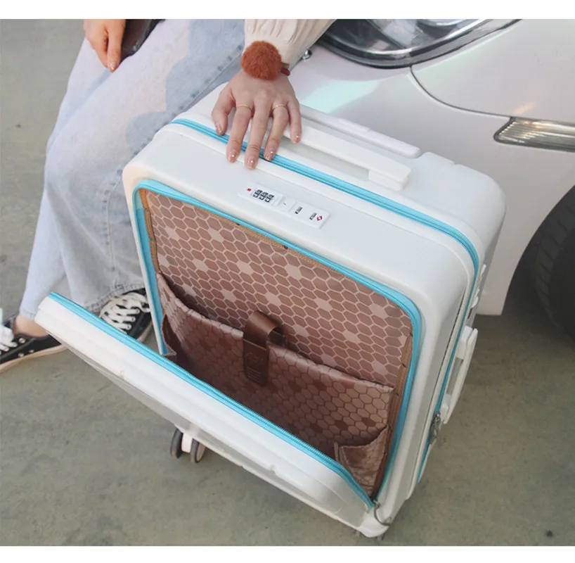 

20 inch 24 inch Luggage set ,2020 New Women Suitcase and handbag, 360 universal wheel trolley with Cosmetic case