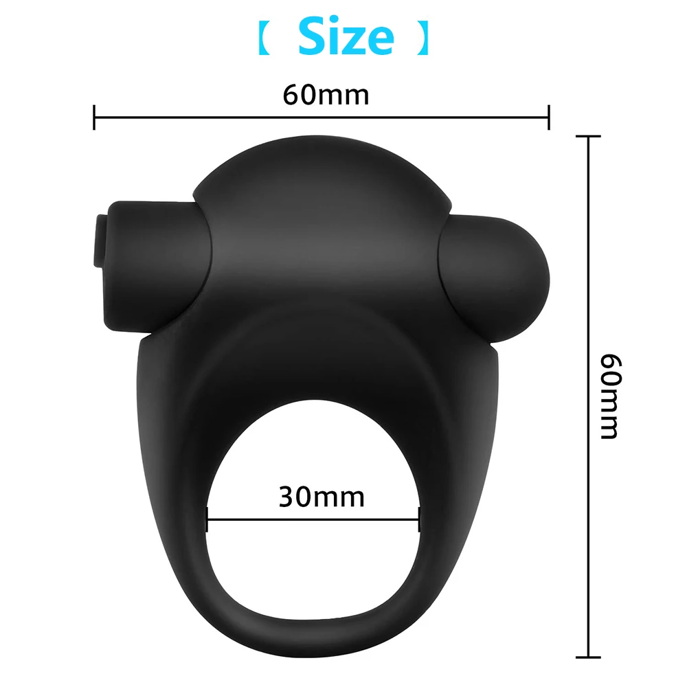 Перезаряжаемый USB массажер для мужского члена с 10 скоростями|Кольца пениса| |