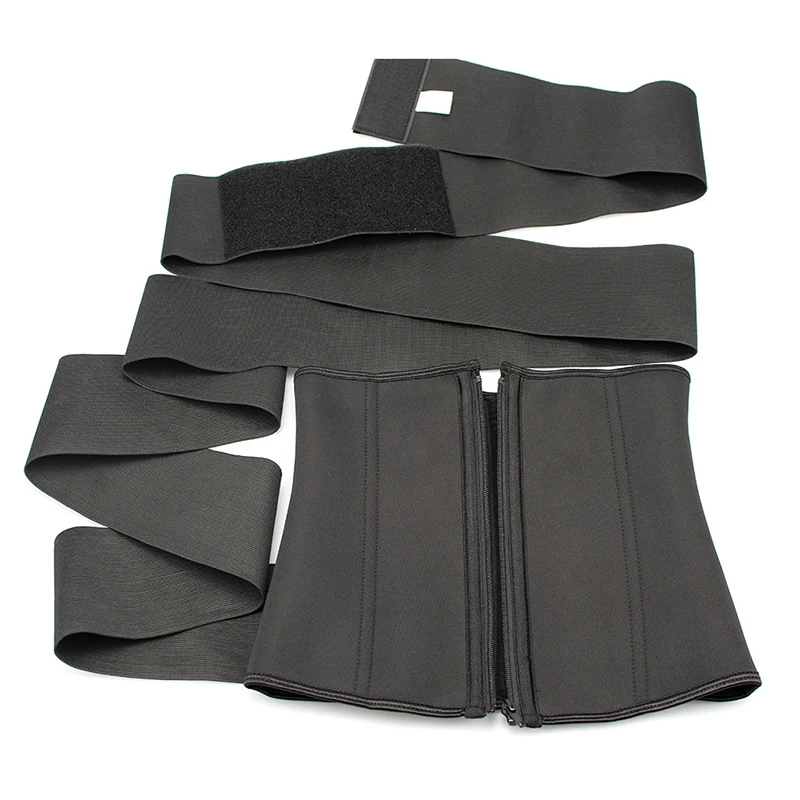 Waist Trainer Tummy Wrap Long Belt Slimming Bandage Women Body Shaper Belly Sheath Fitness Cincher Neoprene Fat Burning Shaper