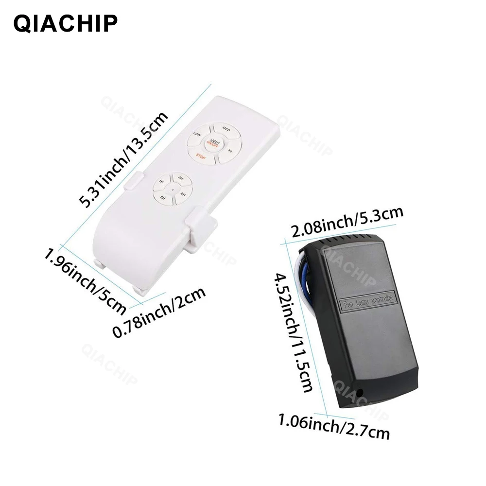 QIACHIP Smart Life Fan Control Switch Wifi Ceiling Light Controller Tuya Speed Remote Works with Alexa Google Home | Обустройство