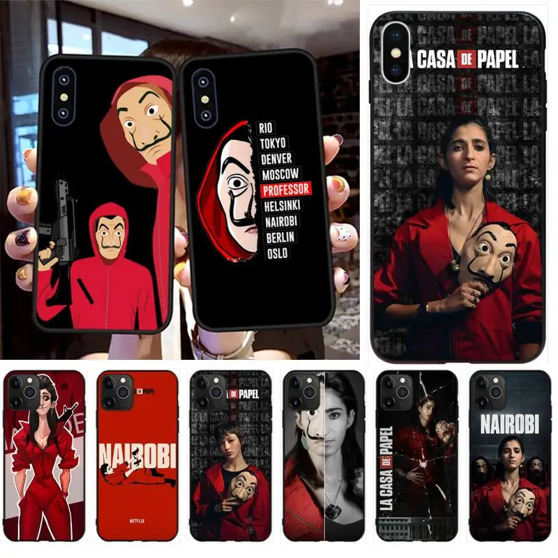 Чехол для телефона La Casa de pape iPhone 11 pro XS MAX 8 7 6 6S Plus X 5 SE XR nairobi|Бамперы| |