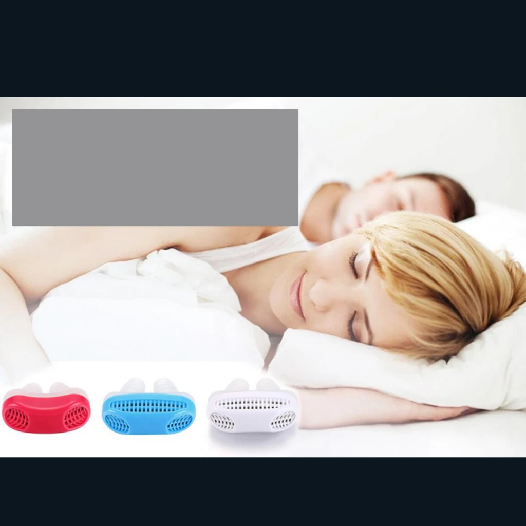 

Silicone Anti Snore Nasal Dilators Apnea Aid Nose Clip Sleep Device Stop Snoring