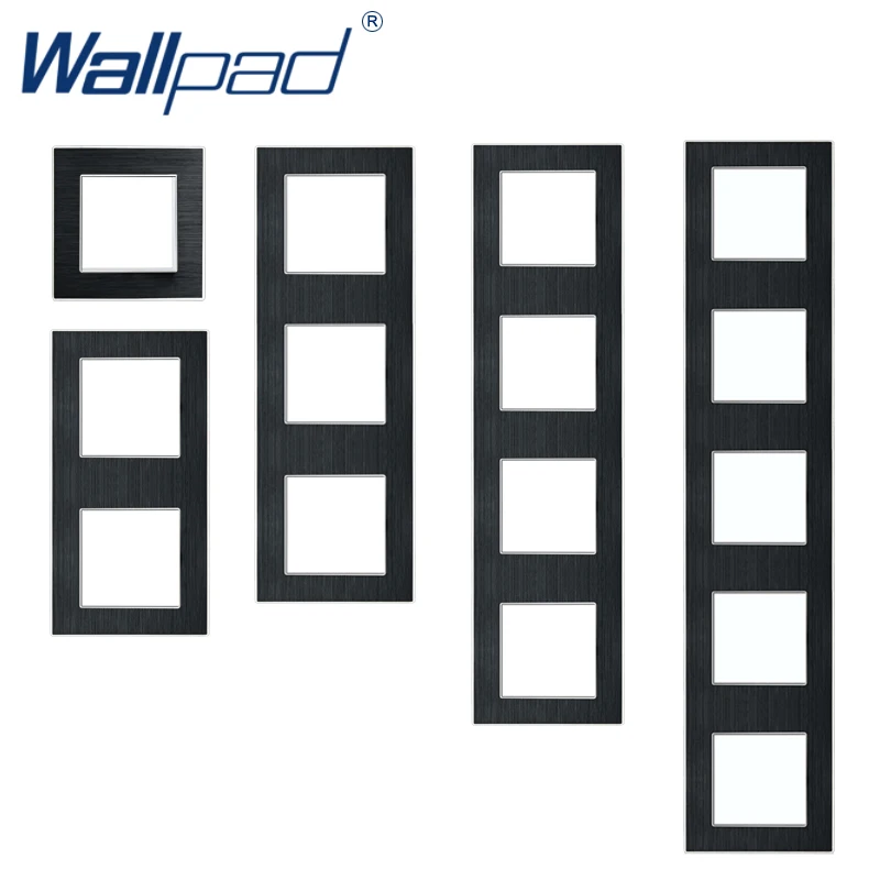 Панель Wallpad из алюминиевого сплава черная металлическая панель для гостиниц 86*86