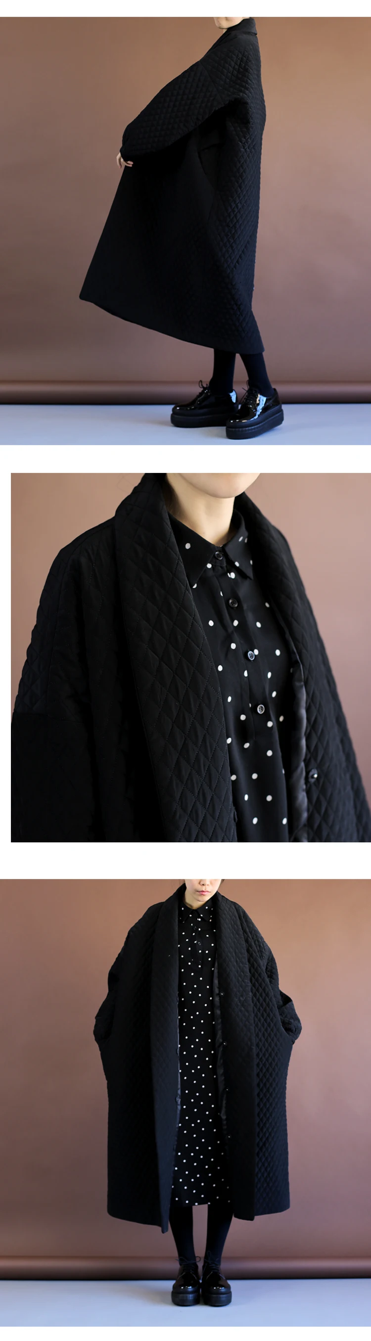 Ropa mujer invierno осень-зима Для женщин Краткое свободный черный Тренч женские, повседневные, Свободные Толстая теплая куртка-штормовка для девочек