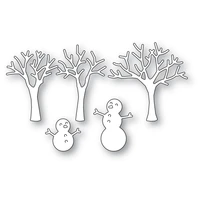 2021 hot sale metal snowman and tree cutting mold scrapbook diary decoration embossing template greeting card handmade diy