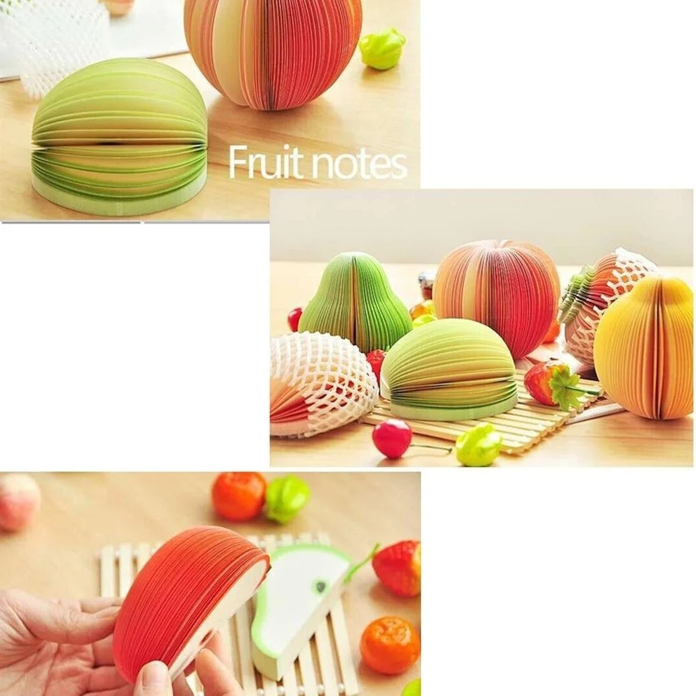 New Creative Pads Office Stationery Fruit Vegetable Memo Bookmarks Stickers Sticky Notes Random Color | Канцтовары для офиса и