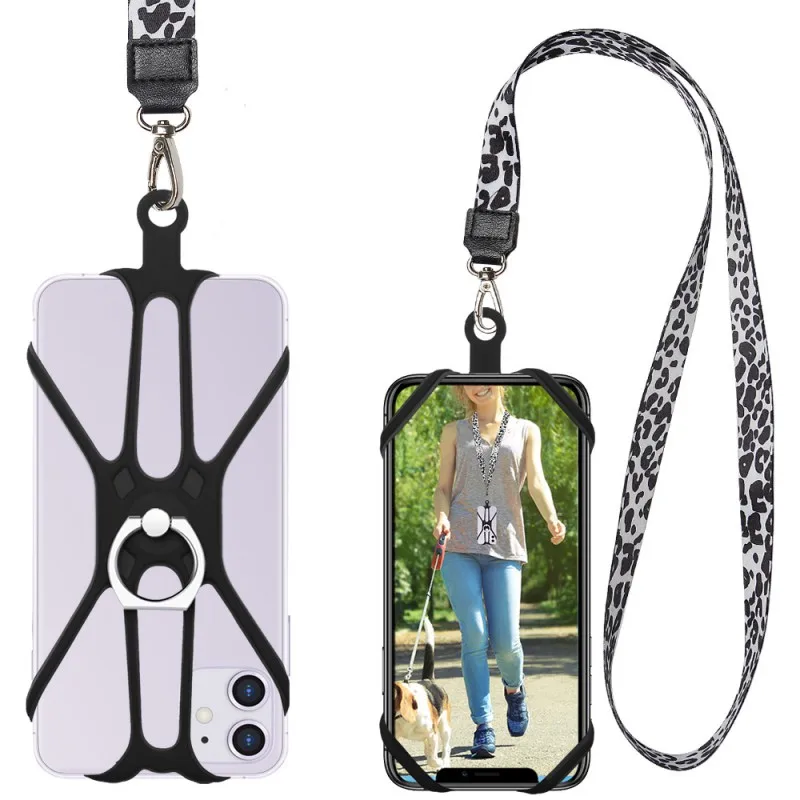 Удобный портативный шейный ремешок для смартфонов 4 6 5 дюймов с металлической