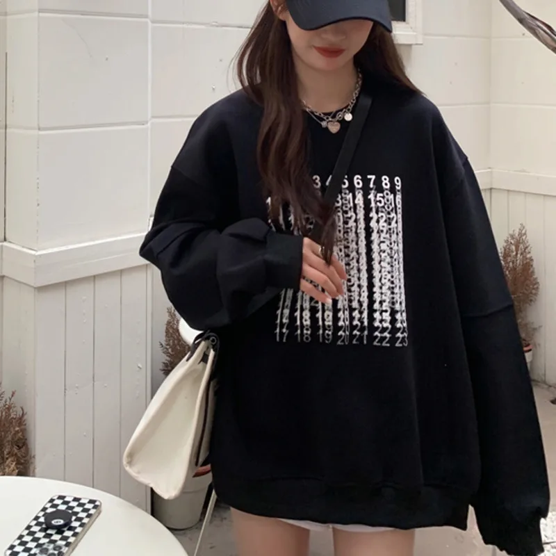 

Women's Sweatshirts Loose Bodice Women's Design Sense Niche 2021 New Chic Lazy Casual Small Top