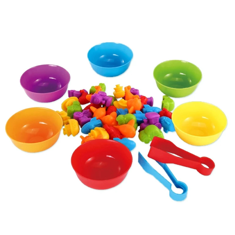 

2021 новый Монтессори Радуга подсчета морских животных Обучающие Игрушки для раннего развития детей