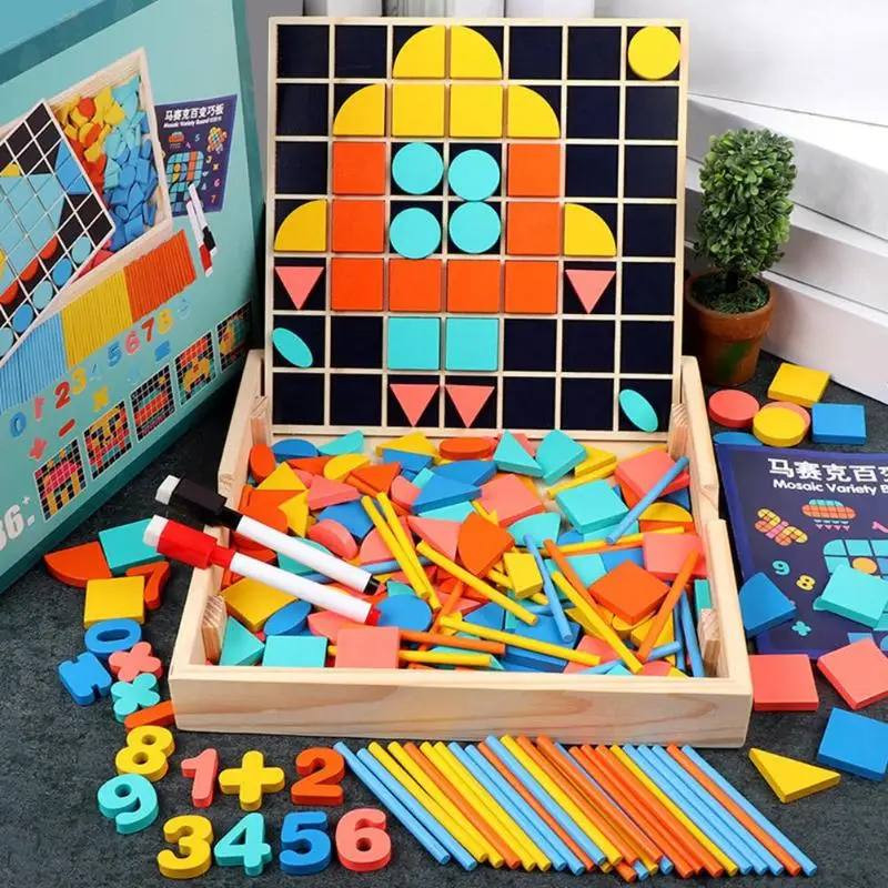 

Wooden Puzzles Jigsaw Board Toys Tangram Educational Toys Gifts for Kids