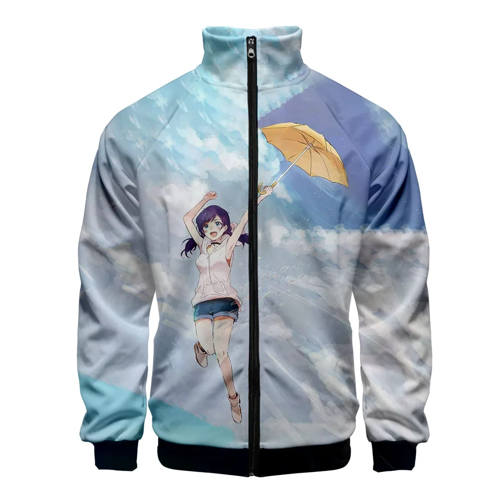 Куртка на молнии с 3D-принтом &quotWeathering with you&quot модная женская/мужская куртка хит