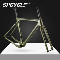 spcycle t1000 full carbon gravel frame flat mount disc brake all road cyclocross bike frameset compatible with 700c 27 5er wheel