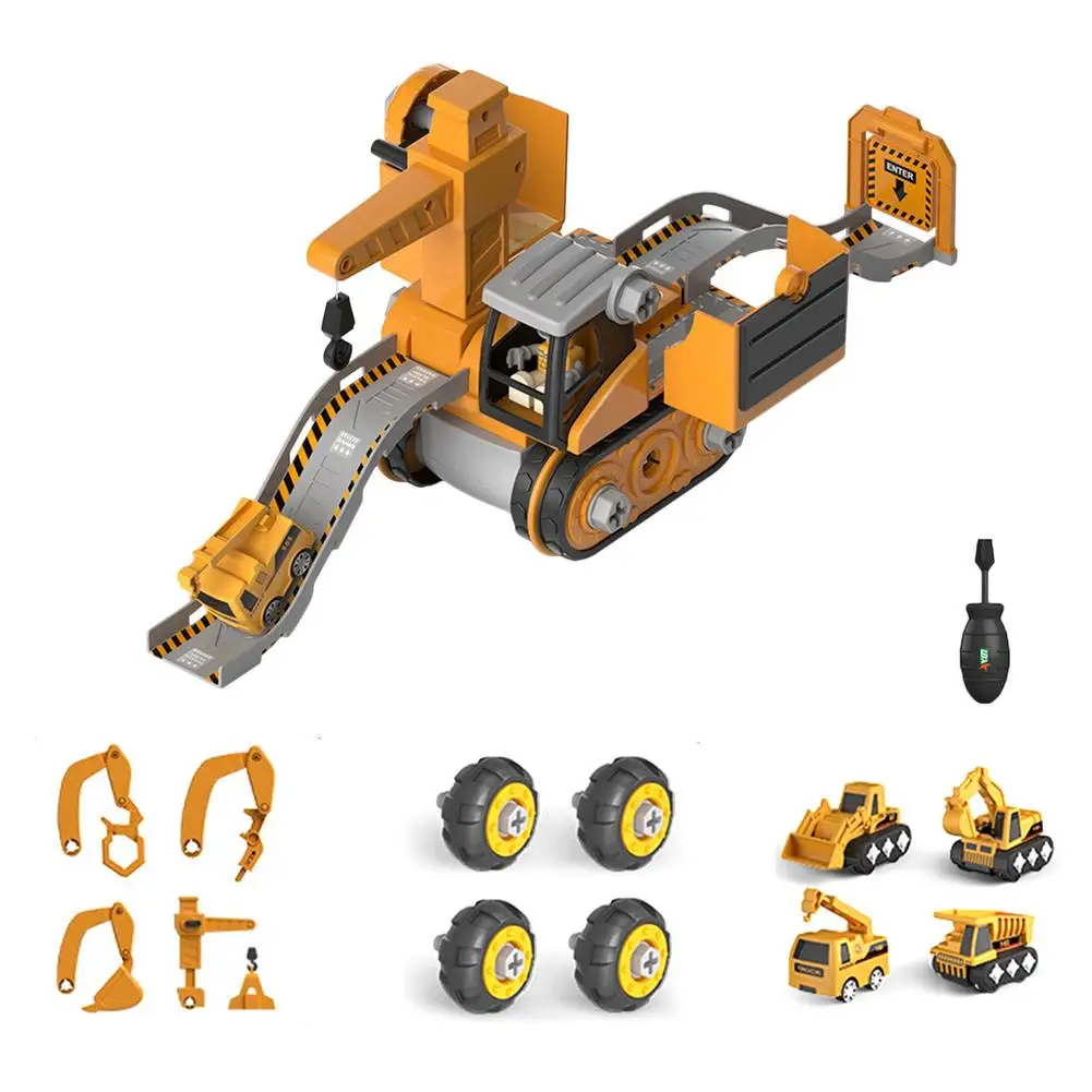 

Toy Trucks Detachable Vehicle Toys Engineering Car Toys Excavator Playset Construction Toys For Children Playing Gift