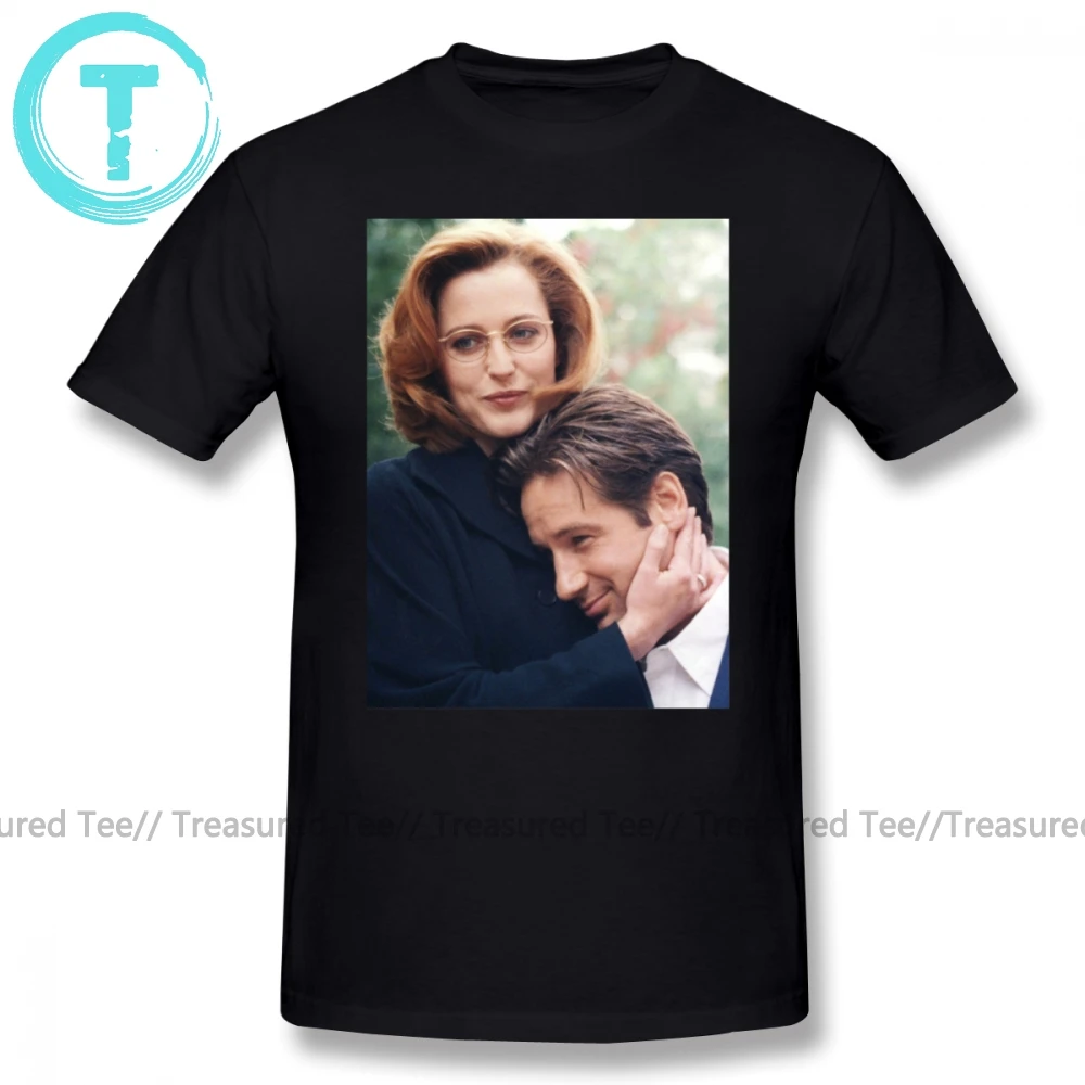 Футболка с надписью X filts, Dana Scully X pilles Fox Mulder, Мужская футболка с коротким рукавом, базовая футболка с принтом, 100 хлопок, плюс размер, забавная футболка