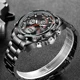 2022 FOXBOX Men Watch Luxury Dual Display Stainless Steel Sport Watch for Men Waterproof Luminous Quartz Wristwatch Mens Watches Other Image