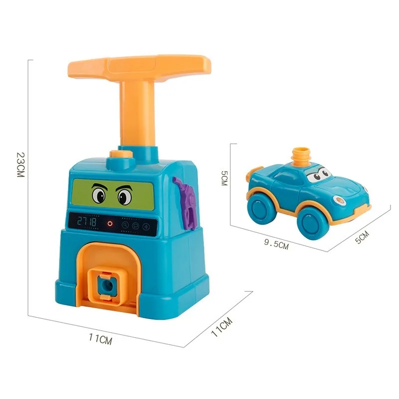 

New Cartoon Inertial Power Balloon Car Air Inertial Stem Science Puzzle Fun Kids Educational Toy Inertial Inflate Children Gift