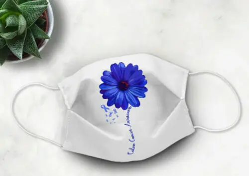 

Colon Cancer Awareness Face Mask Christmas Face Mask Washable Reusable