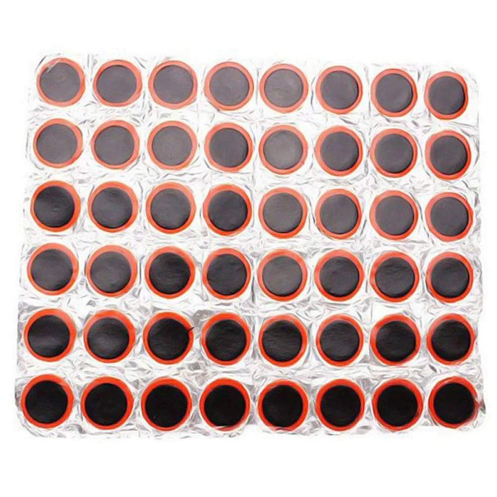 

48PCS 25mm Round Rubber Bicycle Tire Patch Cycle Repair Tools Cycling Bike Tire Tyre Inner Tube Puncture Repair Tool