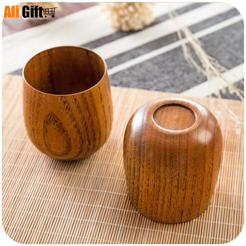 Домашняя японская деревянная чайная чашка изоляция большой емкости из массива