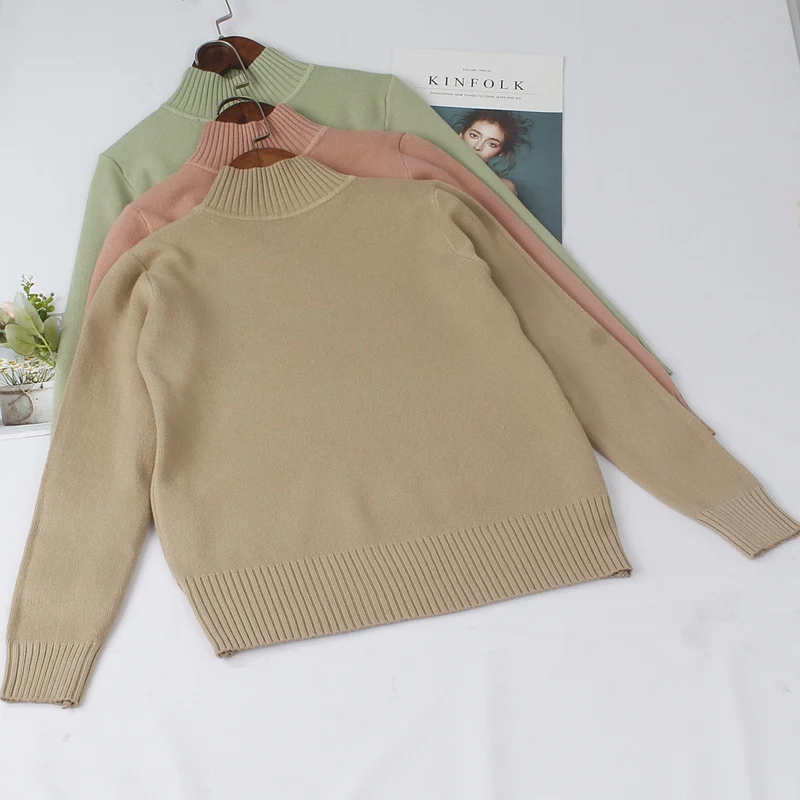 Толстый Теплый Женский пуловер BYGOUBY на осень и зиму свитер высококачественный