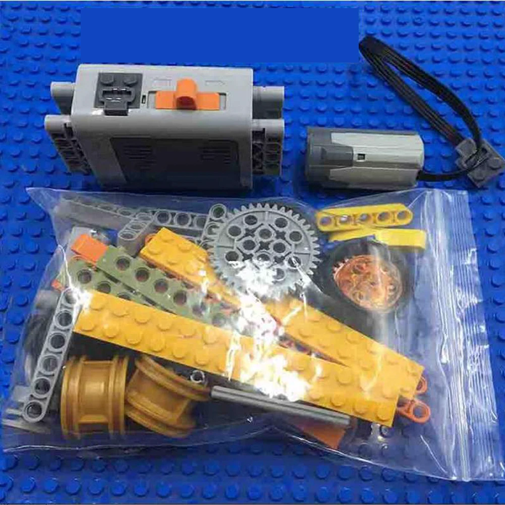 84pcs For Power Functions MOC Parts 5M-C DIY Robot Car Set M-Motor Battery Box compatible with Legoeds Building Blocks | Электроника