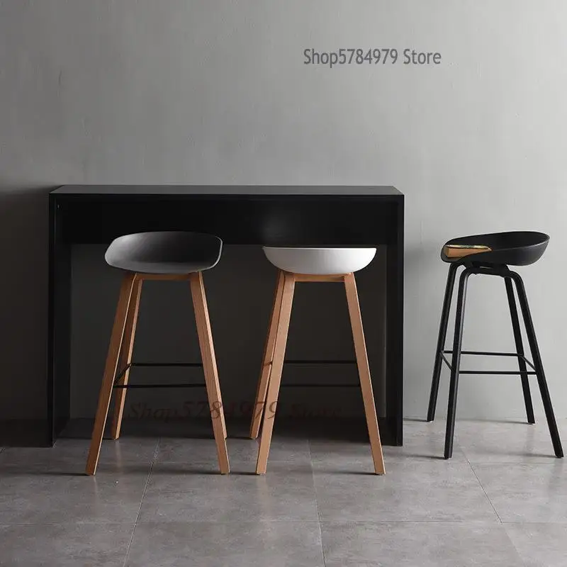 Modern Simple Danish Nordic Style Personalized Fashion Bar Chair Stool Designer Solid Wood Pp |