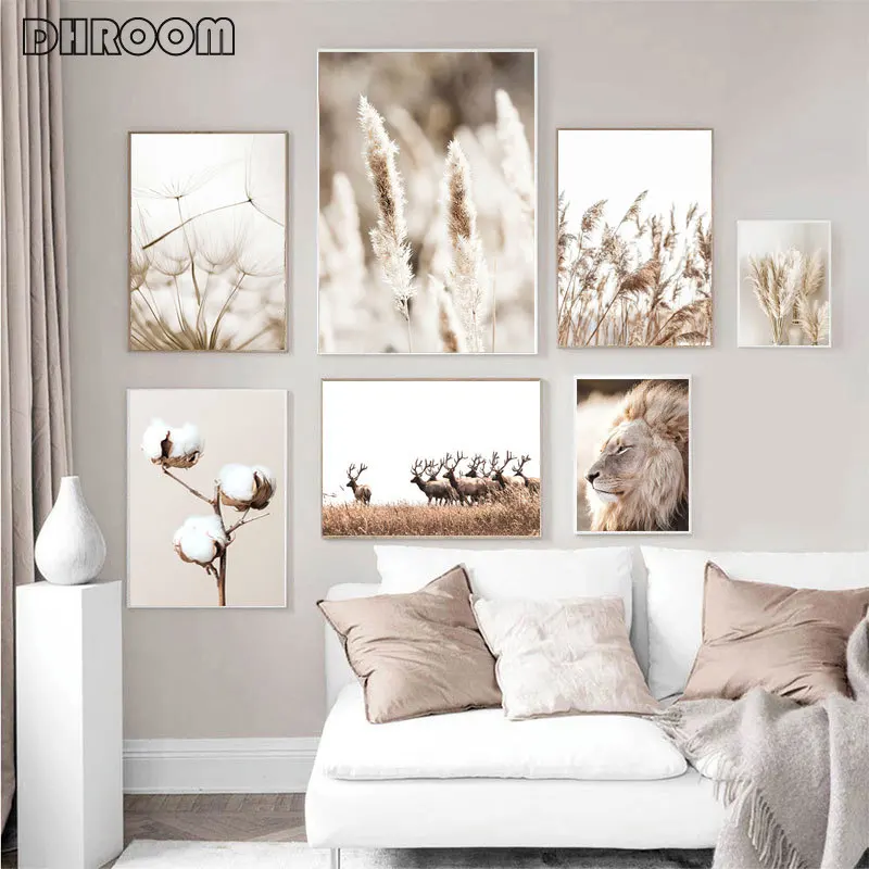 Настенная картина Язычковая Одуванчик Картина на холсте скандинавские принты