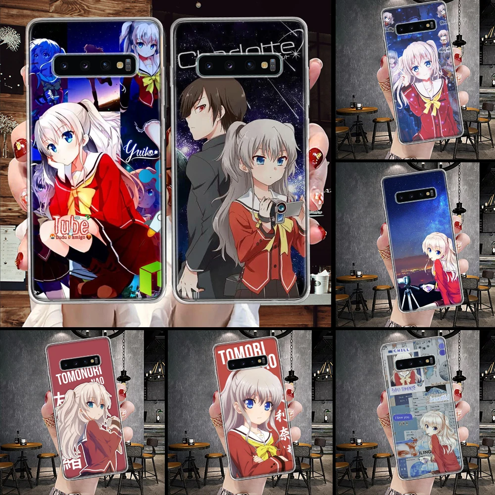 Чехол для телефона Charlotte Anime Nao Tomori Samsung Galaxy S21 S20 FE S22 Ultra S10 Plus S9 S8 S7 Edge J4 + S10E Lite мягкий