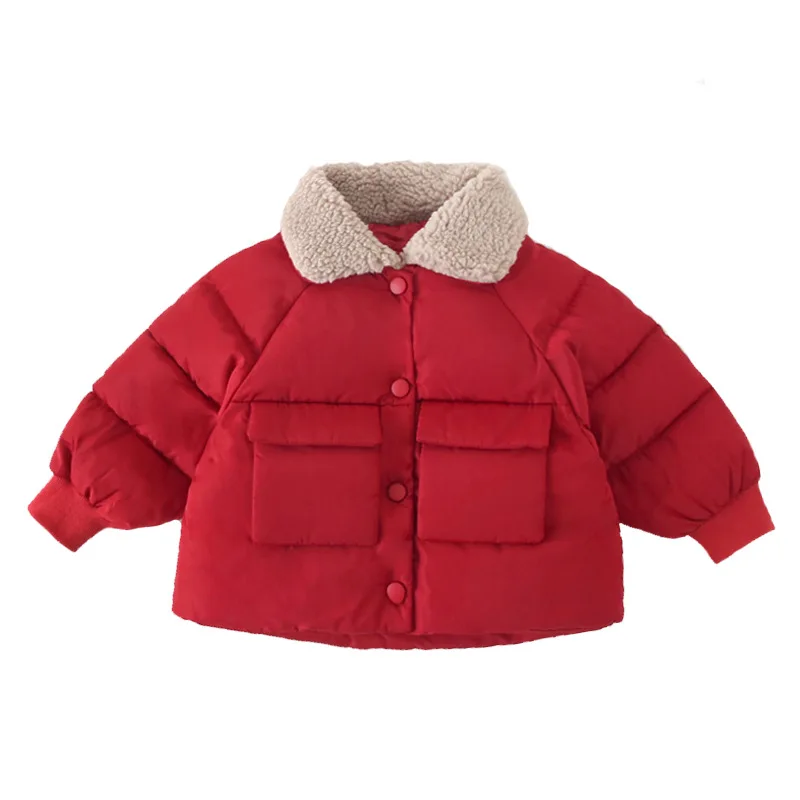 Children Coat Baby girls coats padded jackets winter Kids Warm lapel Outerwear Coat toddler Parker jacket Outerwear clothes