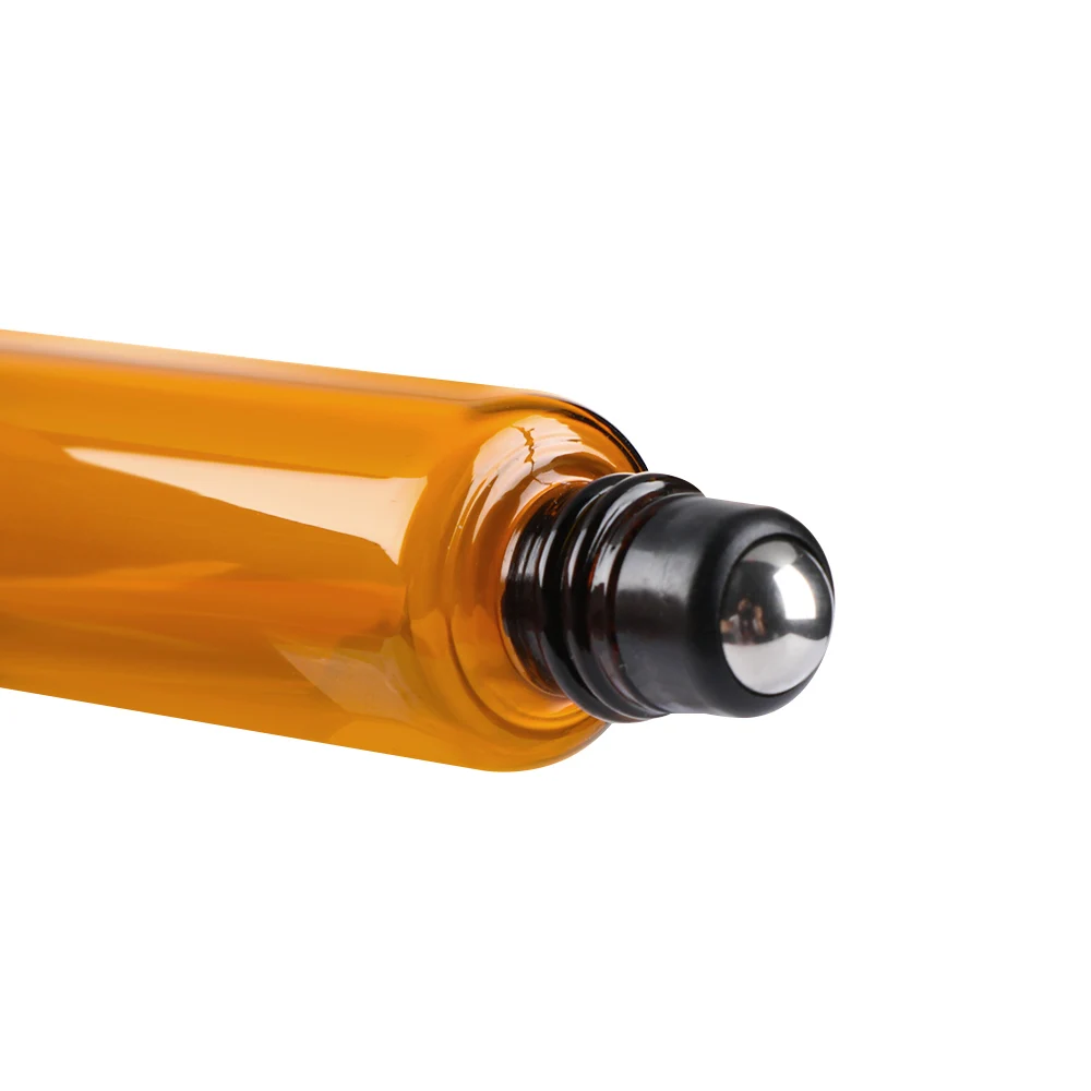 1Pcs Empty 1ml 2ml 3ml 5ml 10ml Amber Thin Glass Roll on Bottle Sample Test Essential Oil Vials with Roller Ball Refillable | Красота и