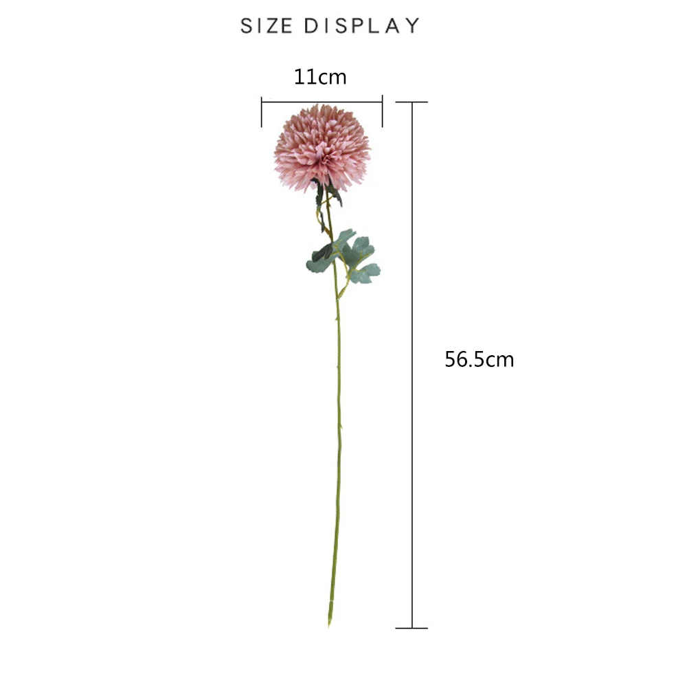 

1pc Silk Dandelion Flowers Bouquets Decorative Plastic Fake Wholesale Artificial Flowers For Party Wedding Color Decor