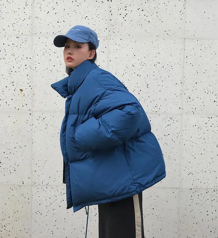 Куртки, пальто-кардиган, Осень-зима, новинка, Модный женский пуховик с воротником, Корейская тонкая маленькая куртка, короткое пальто