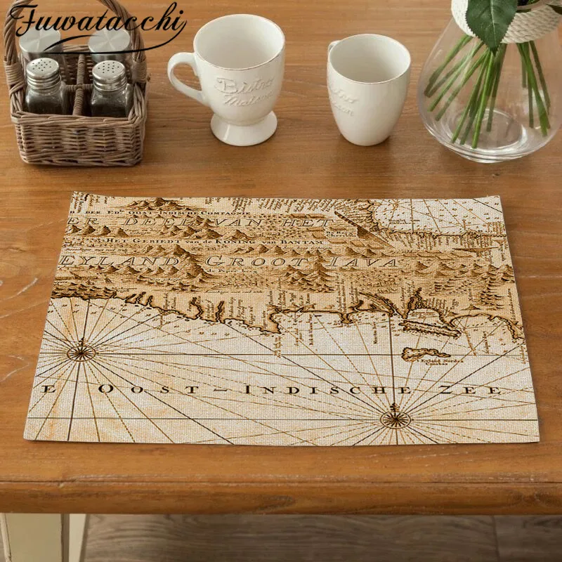 Настольная подставка с рисунком карты мира изображением семи континентов для