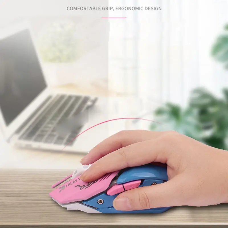 

Rechargeable LED Optical Game Mice 2400DPI 2.4G USB Wireless Mouse for PC Laptop
