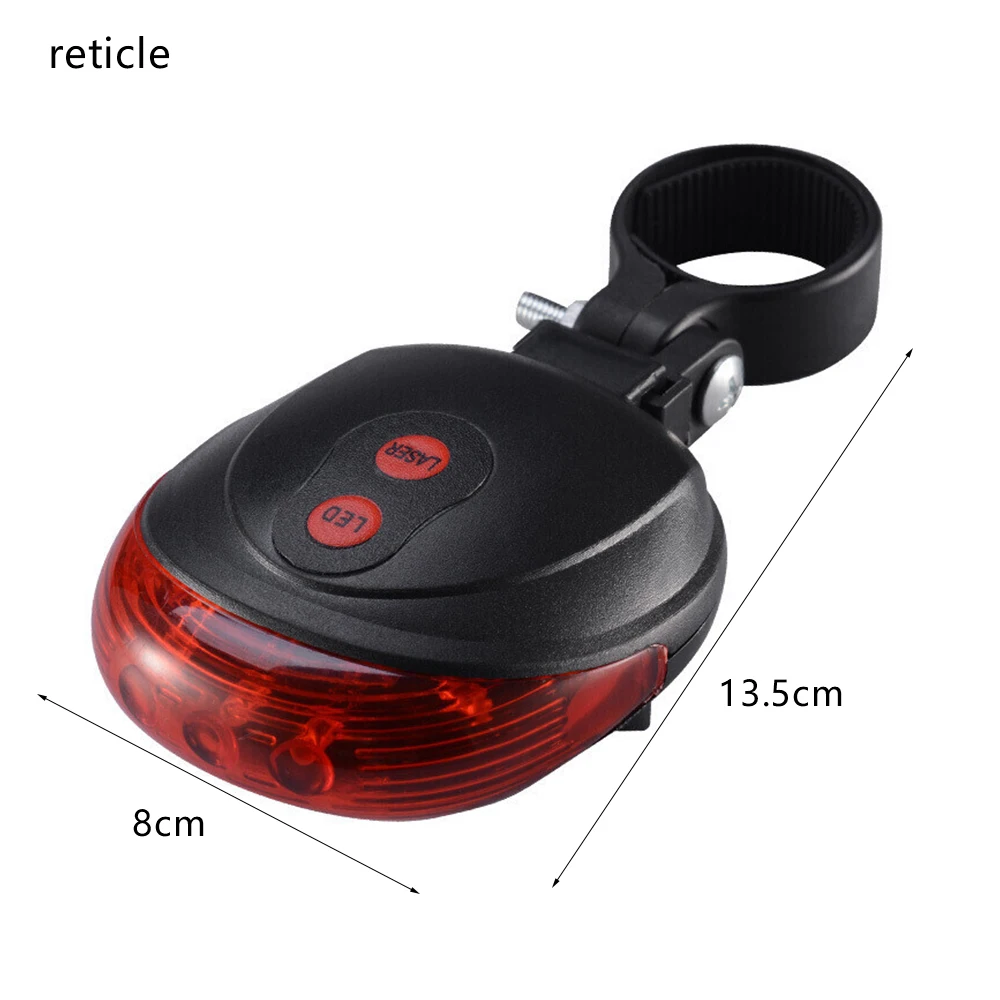

Bike Tail Light Waterproof 7 Modes 5 LED Bicycle Safety Warning Light Night Cycling Rear Flashing Lamp for MTB Road Bike