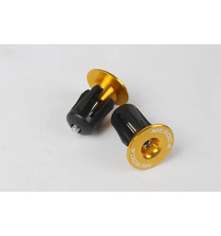 Gold-1pair Концевые заглушки для горного велосипеда, 2 шт, замок из алюминиевого сплава, Аксессуары для велосипеда MTB, заглушка для руля, заглушка - Цвет: Gold-1pair