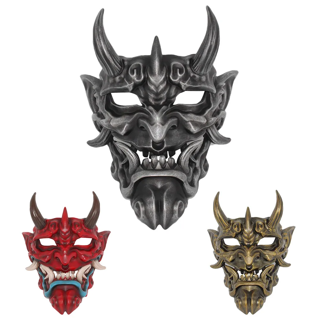 Маска на Хэллоуин японская Prajna страшная из смолы коллекция настенная подвесная