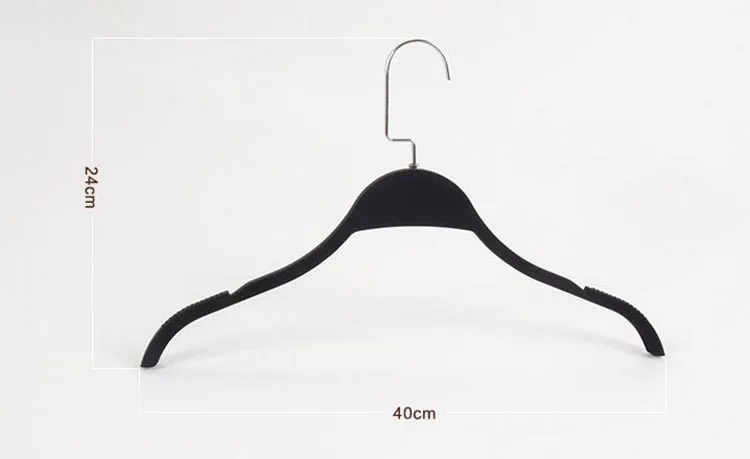 

Space Saving Thin Matte Black Plastic Clothes Hanger for Shirts Dress and Sun-top, 10 Pack