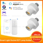 Умный патрон для светодиодной лампы, 2,4 ГГц, E27, голосовое управление, работает с приложением EWeLink для Alexa Google Home, ночной Светильник