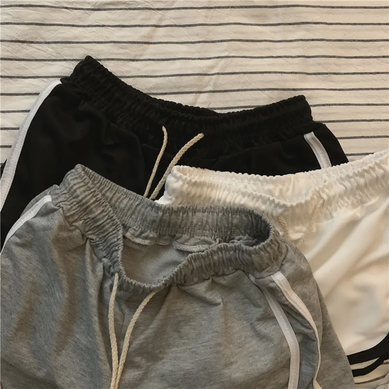 

Women Shorts Summer Stretch High Waist Womens Bottoms Wide-leg Baggy Ins Trends Students Running Outwear All-match Simple Basic