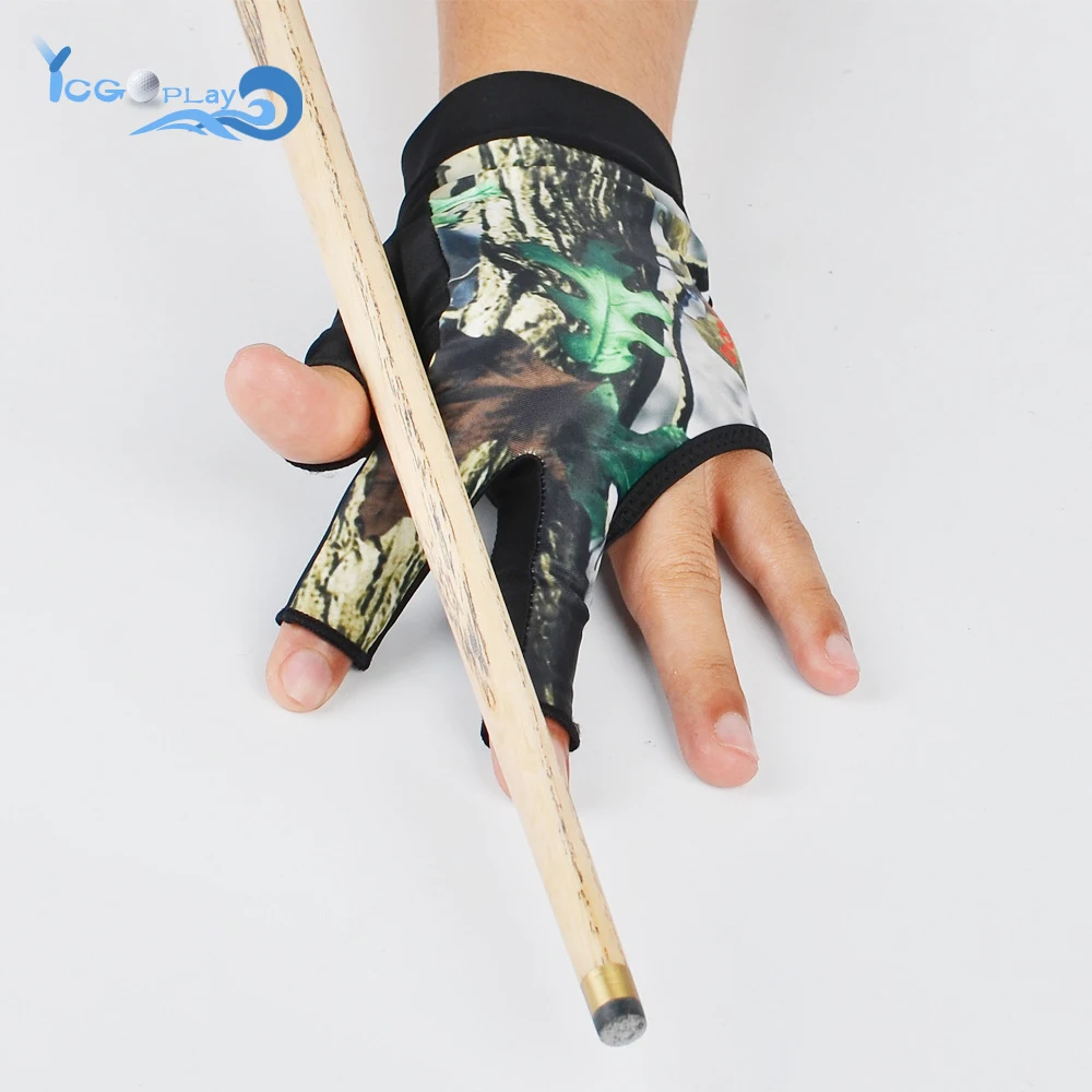 

NEW Billiards Three Finger Gloves Pool Snooker Glove for High Elasticity Lycra Silica Gel Anti Skid Snooker Billiard Cue Glove