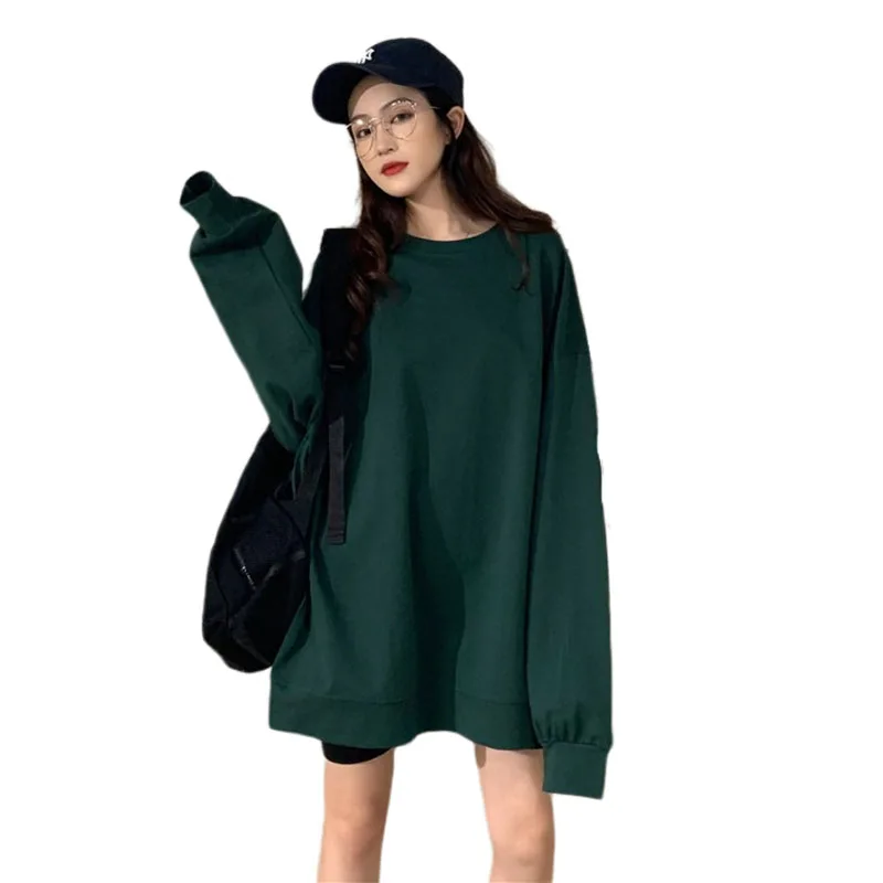 Худи женское оверсайз в японском стиле Харадзюку Смешные белые толстовки