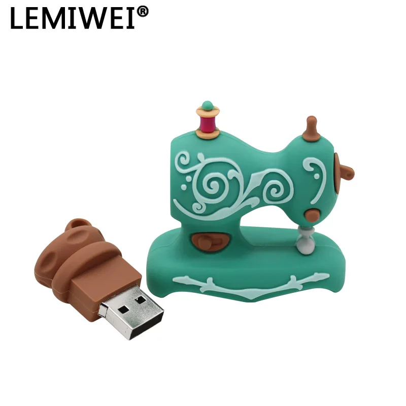 USB флеш накопитель для швейной машины 32 ГБ 16 2 0 милая мультяшная Флешка 64 8 4 Гб мини