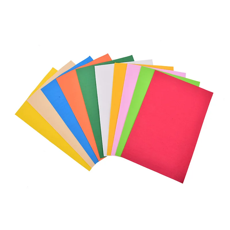 10pcs/pack Lowest Price 10 color A4 Thick Multicolor Sponge Foam Paper Fold scrapbooking Craft DIY | Канцтовары для офиса и