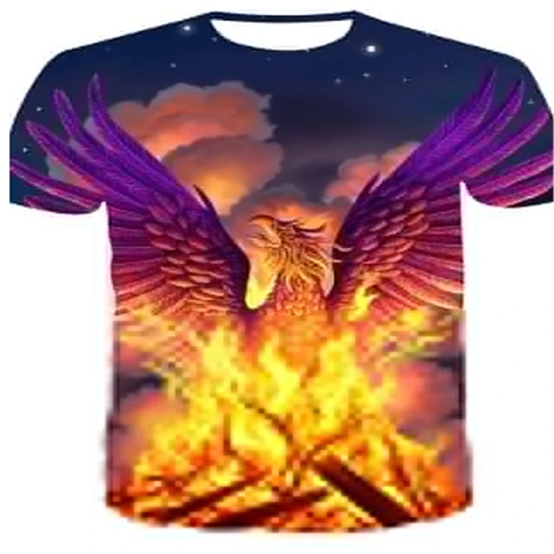 

3D men's casual clothing summer new style 3D psychedelic vertigo print printing pattern round neck streetwear